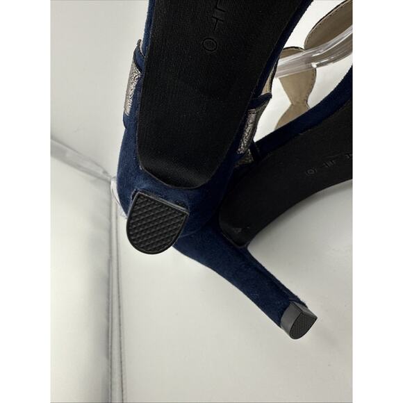 Rialto Womens Rheta High Heels Navy & Gold 8.5 M NWB - Picture 10 of 12